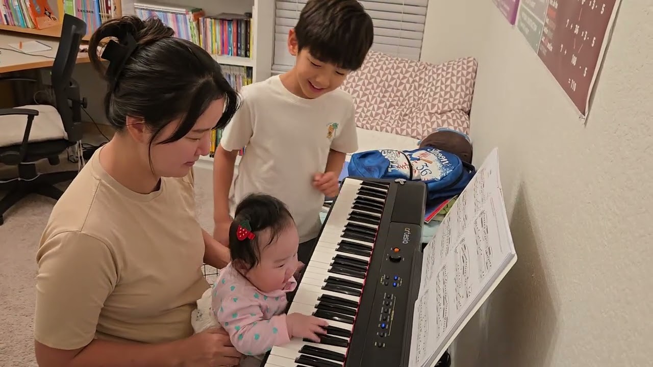 피아노 쯤이야 쾅쾅하면 되지 🎹 우당탕 첫 피아노 🤍 190일, 120525