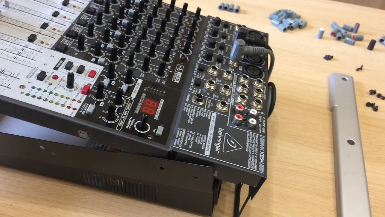 Как правильно разобрать микшер Behringer x1204usb