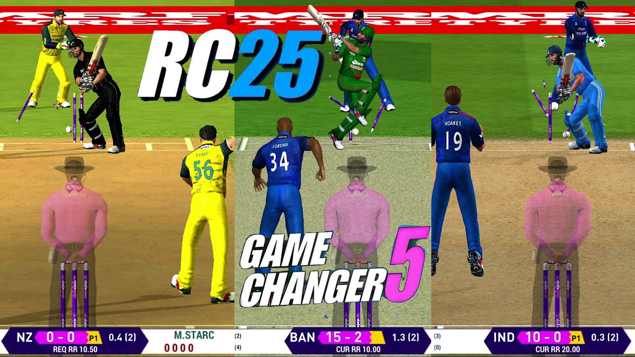 Last ball thrillers - England, Bangladesh, India, Australia Real Cricket 20 mod O2 Championship