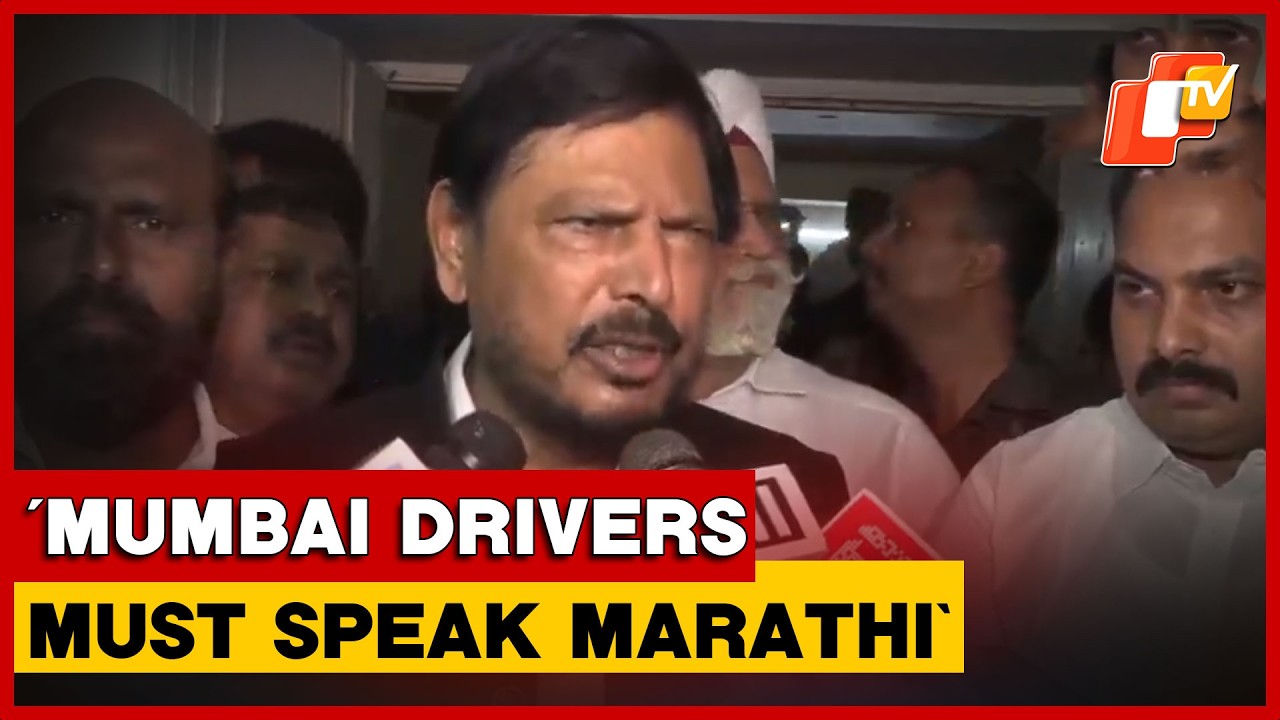 Ramdas Athawale On Mandatory Marathi For Mumbai Drivers
