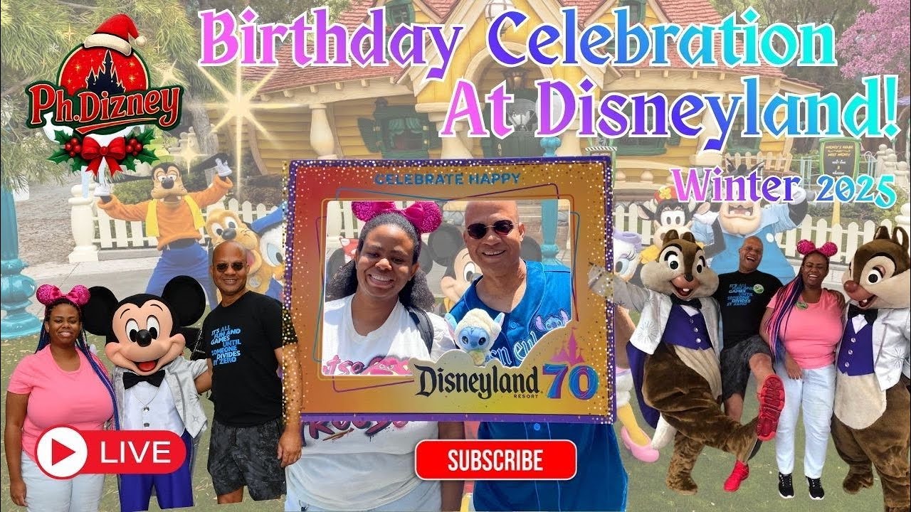 🔴 LIVE: Birthday Celebration at Disneyland! It's J's Disney Day! Shows, Rides, & Popcorn! #disney