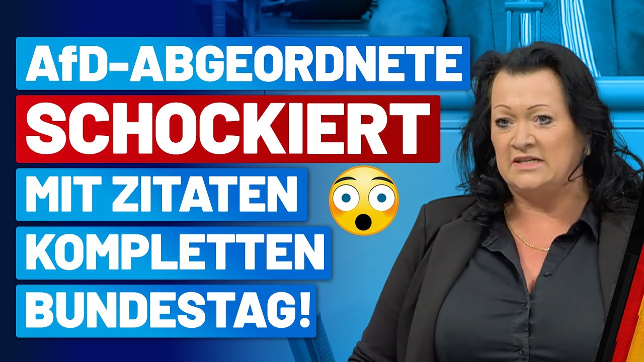 Birgit Bessin nimmt kein Blatt vor den Mund und spricht Klartext! - AfD-Fraktion im Bundestag