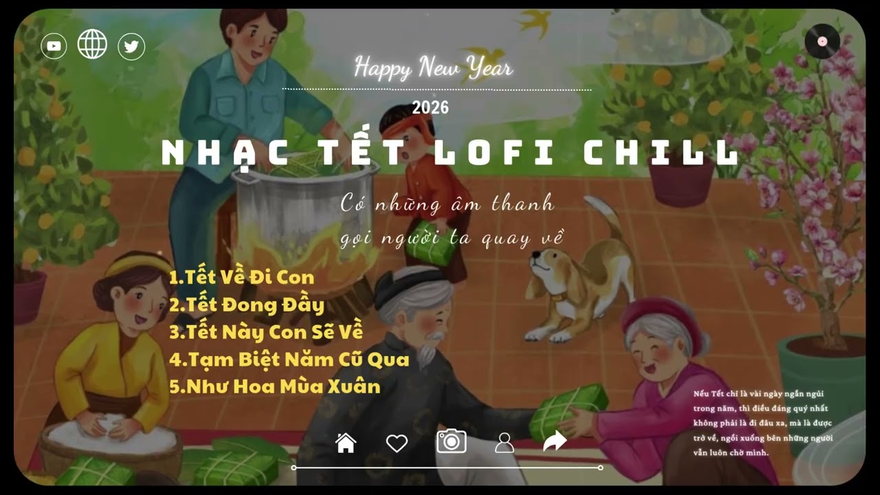 Playlist Chill Nhạc Tết Xa Nhà 2 | Tuyển Tập Nhạc Tết Lofi Chill - Nghe Là Thấy Tết Về🎇