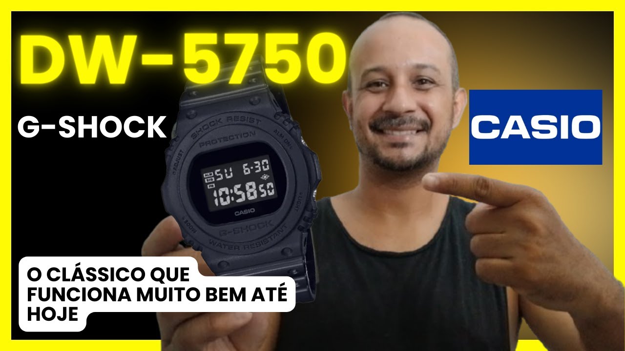 🕶️ CASIO G-SHOCK DW-5750 – Um Clássico que Enfrenta o Tempo! 💣⌚