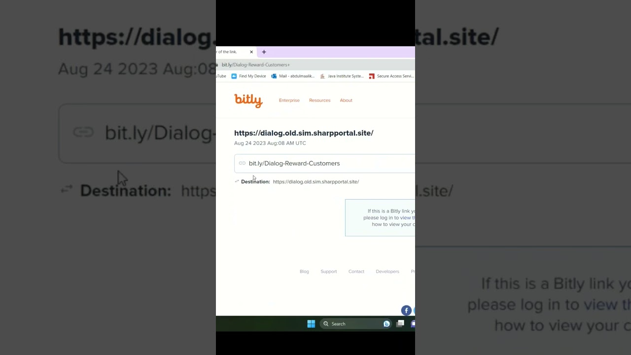 check bitly links