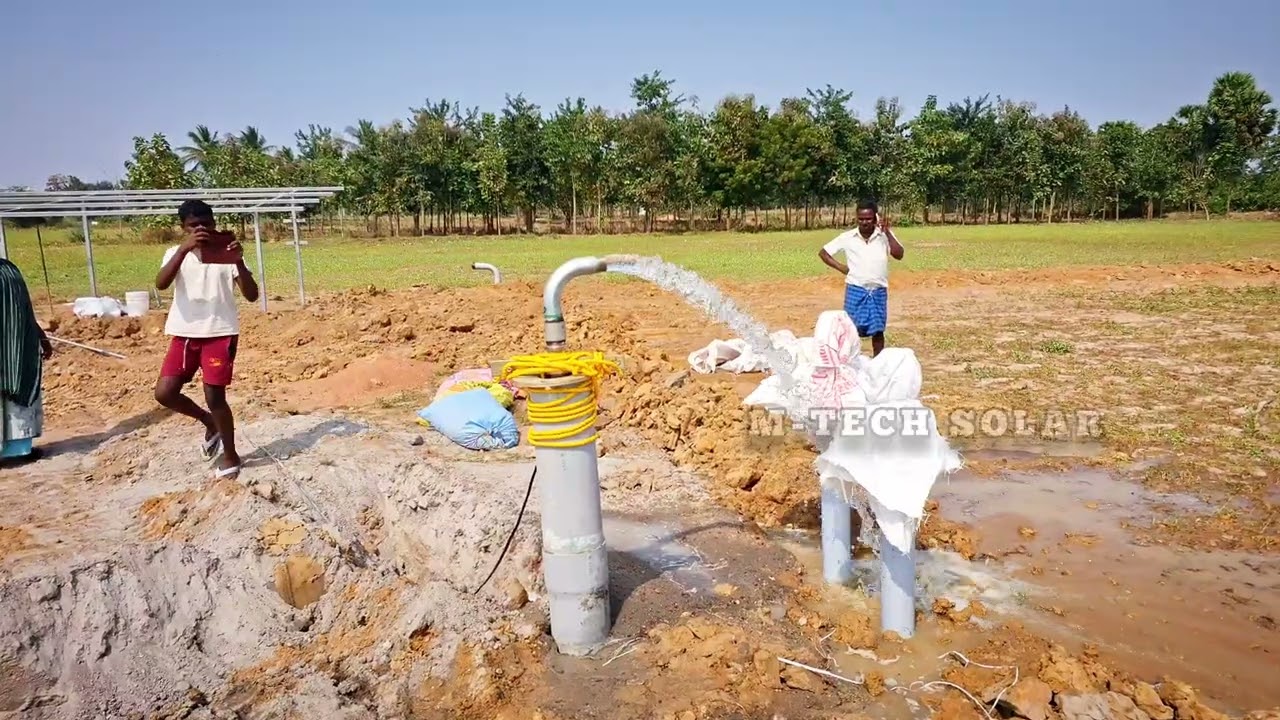 குறைந்த விலையில் சோலார் பம்ப் TEXMO 5hp Texmo solar water pump low cost 