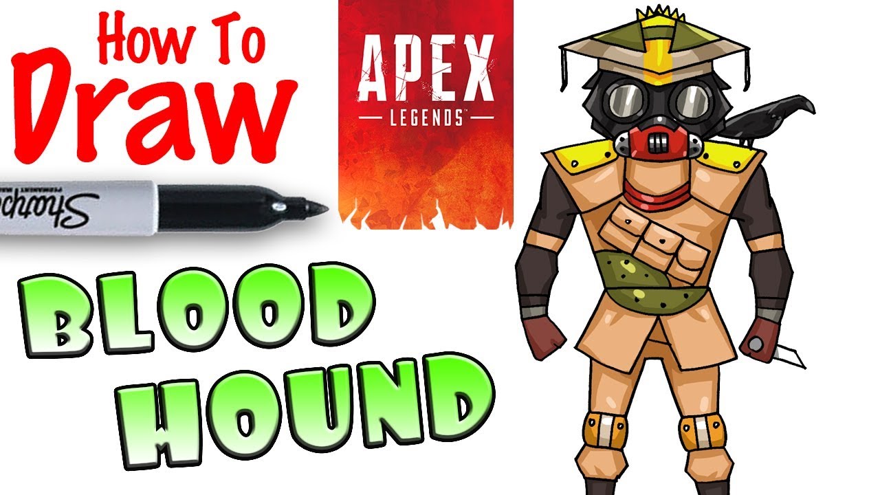 How to Draw Bloodhound | Apex Legends