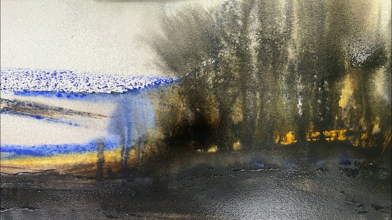 Abstract Watercolour Landscape