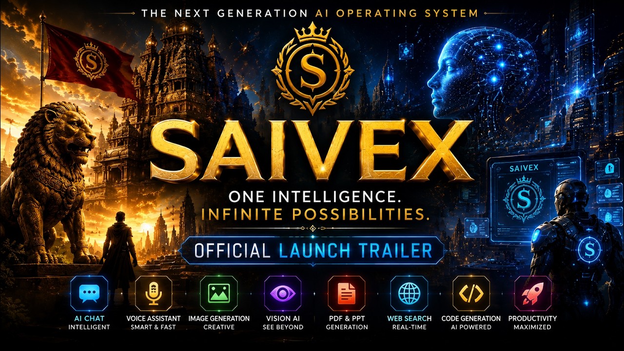 SAIVEX &ndash; The Next Generation AI Operating System | Official Launch Trailer (2026)