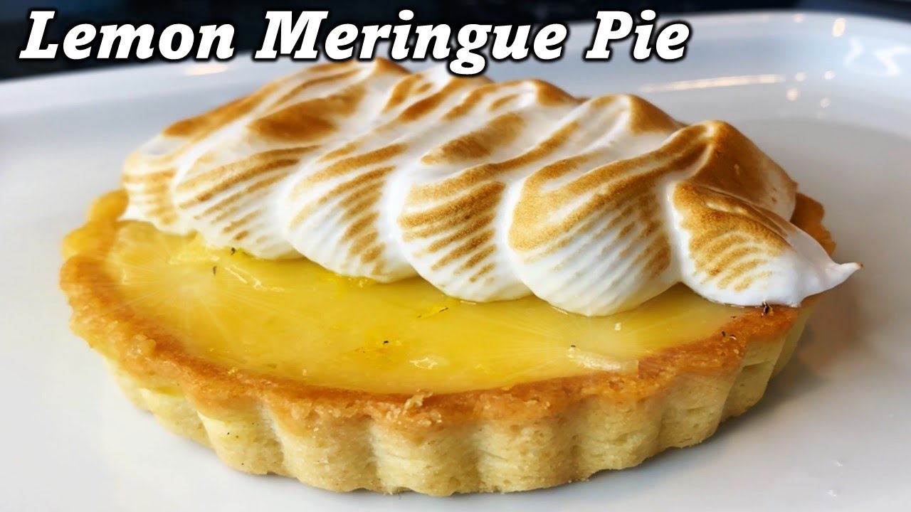 Recipe for lemon meringue pie from scratch, with shortbread pie crust