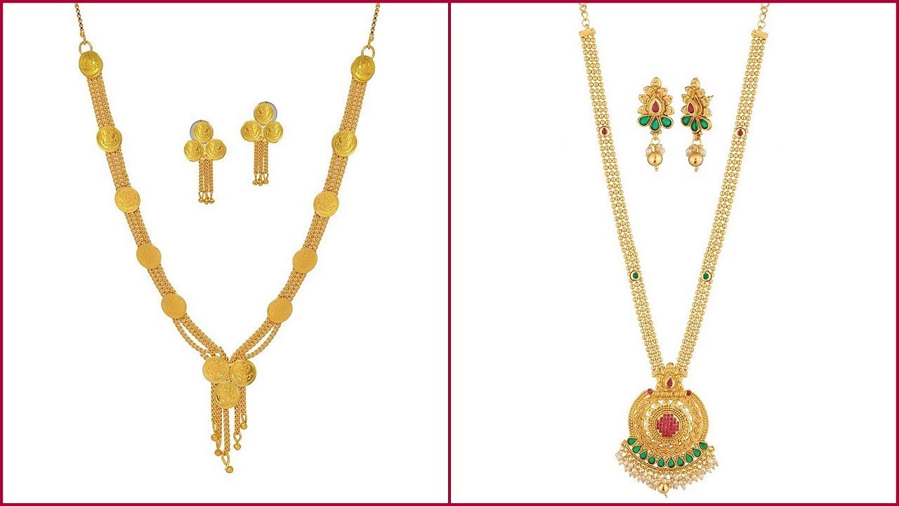 Latest gold necklace designs with weight | Fashion Fiesta