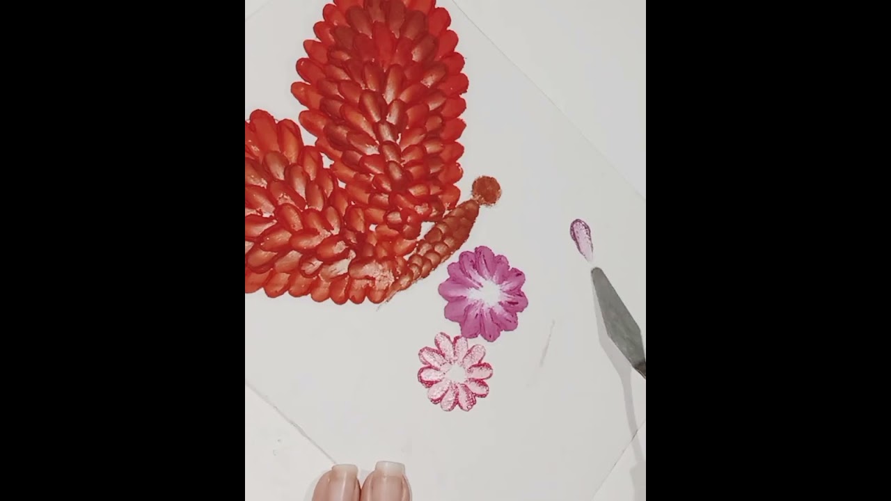 💄🦋 Lipstick art ...                           #art #painting #reels #diy #youtube 