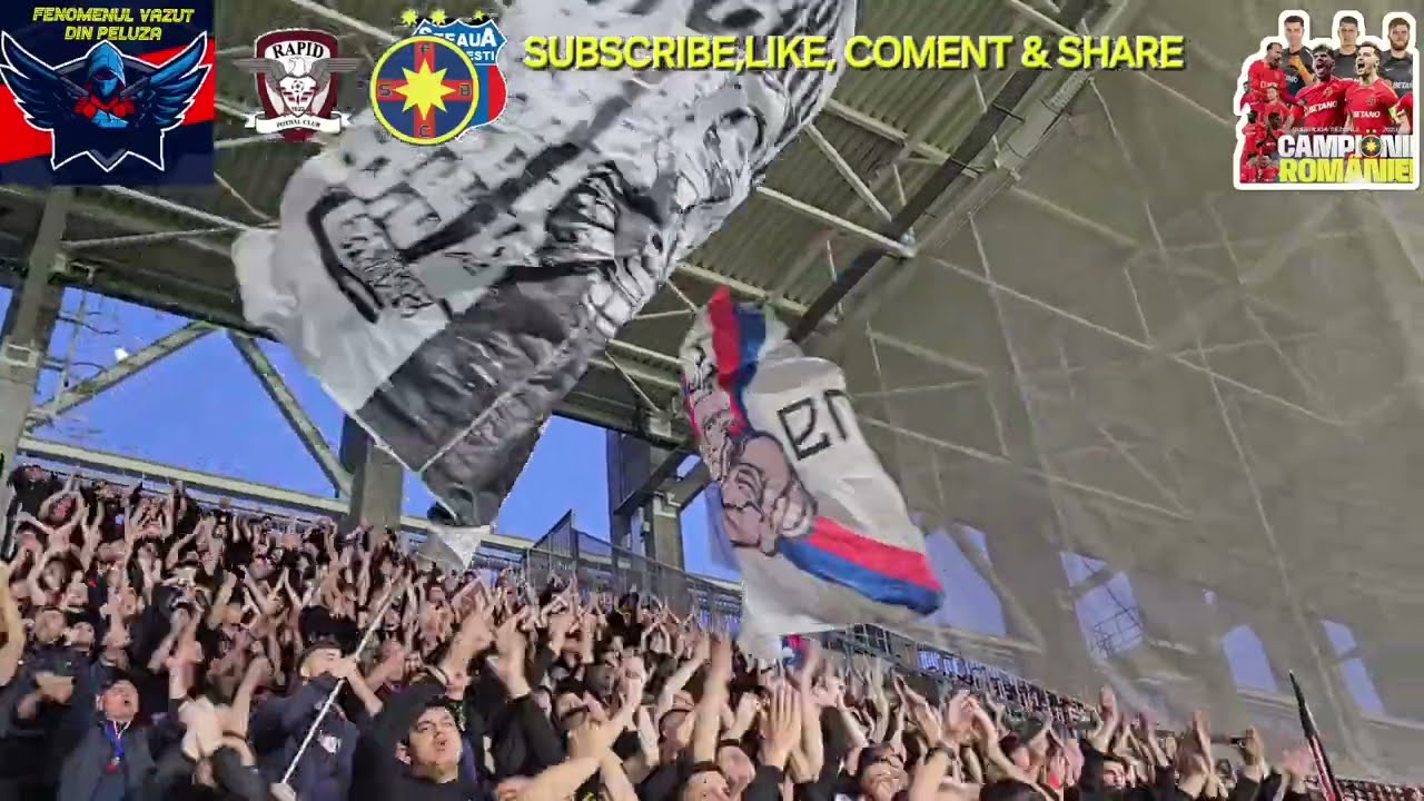 Toate cantecele dedicate Rapidului de PELUZA NORD STEAUA, la meciul Rapid - STEAUA(FCSB)-CAMPIONII