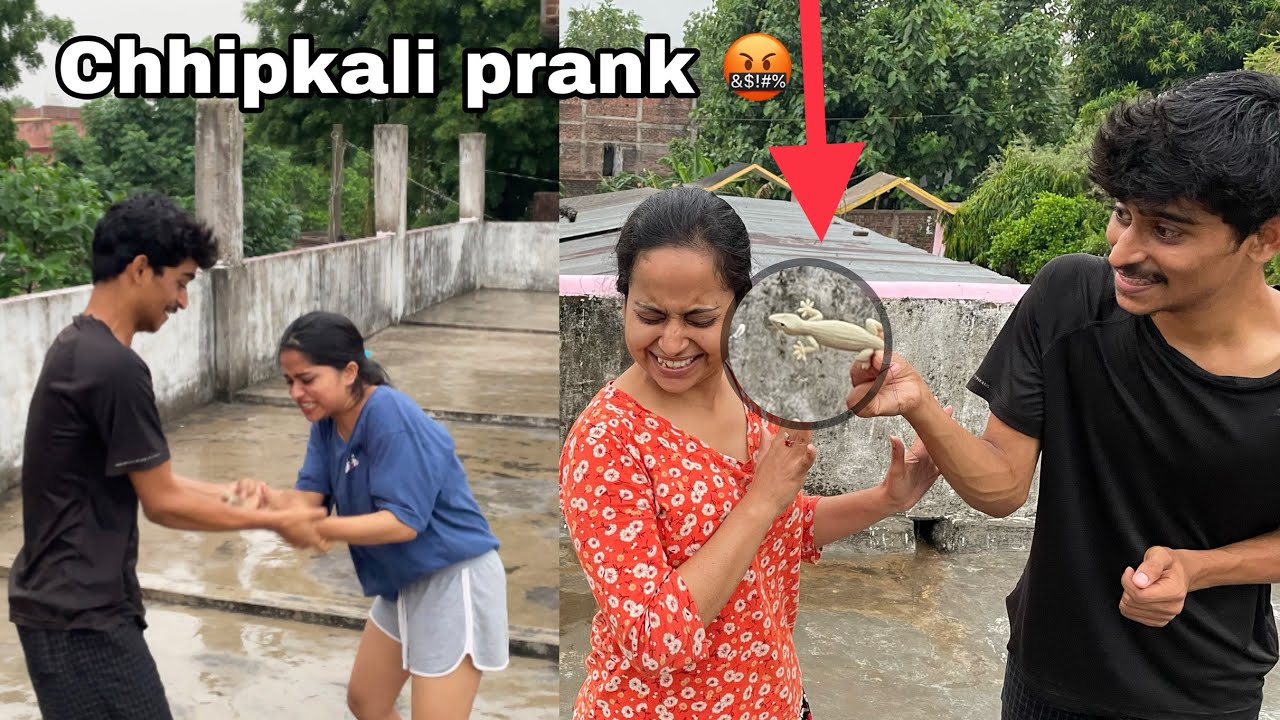 Chhipkali prank on family 🤬 | crazy reaction | Ginni pandey