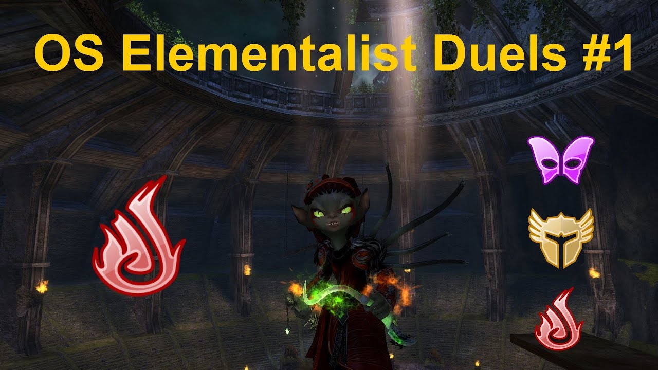 Guild Wars 2 - Elementalist WvW: OS Duels #1 vs Mesmer/Warrior/Elementalist