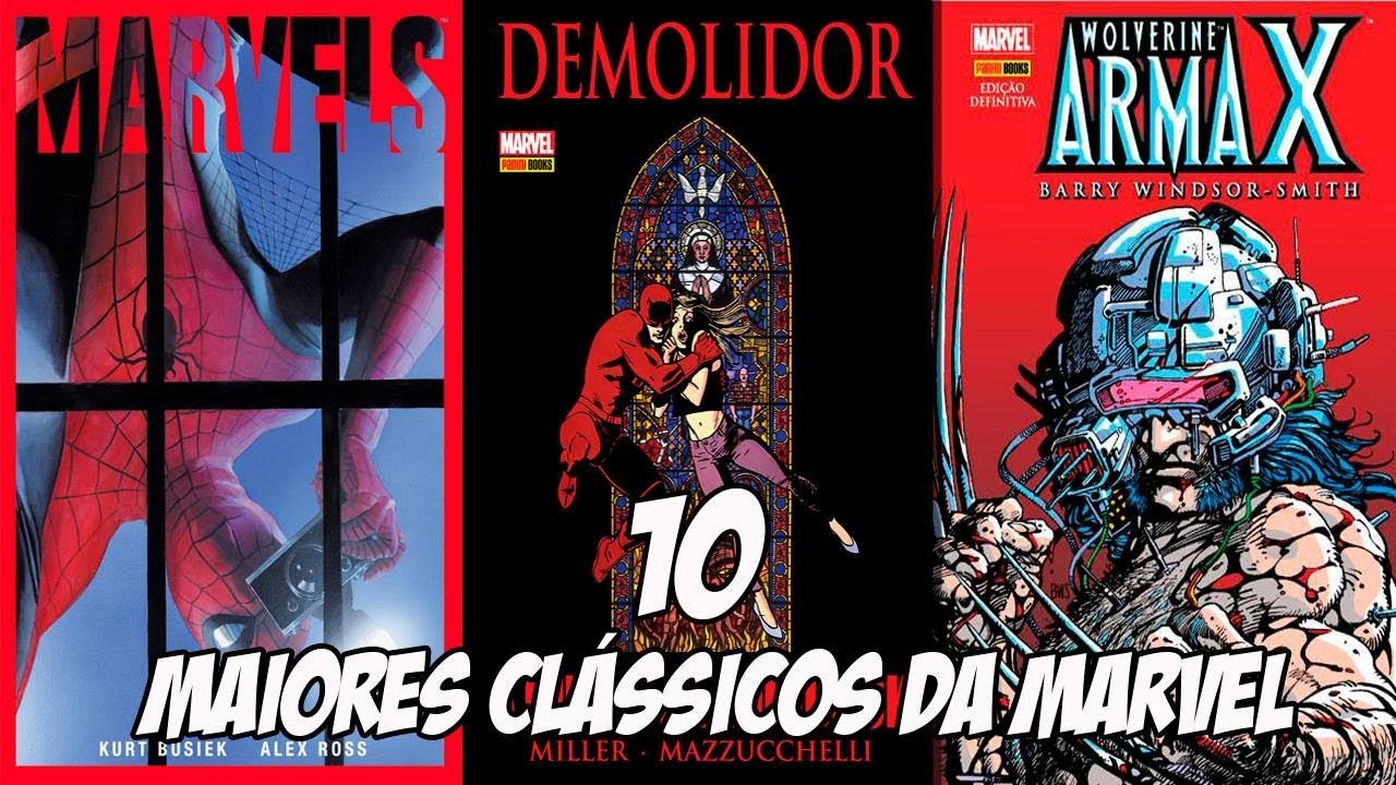 10 CL&Aacute;SSICOS DA MARVEL