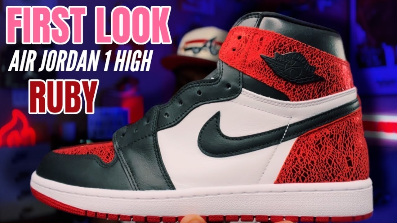 FIRST LOOK AT THE AIR JORDAN 1 HIGH OG  “RUBY” WM RELEASE - 3RD PARTY REVIEW