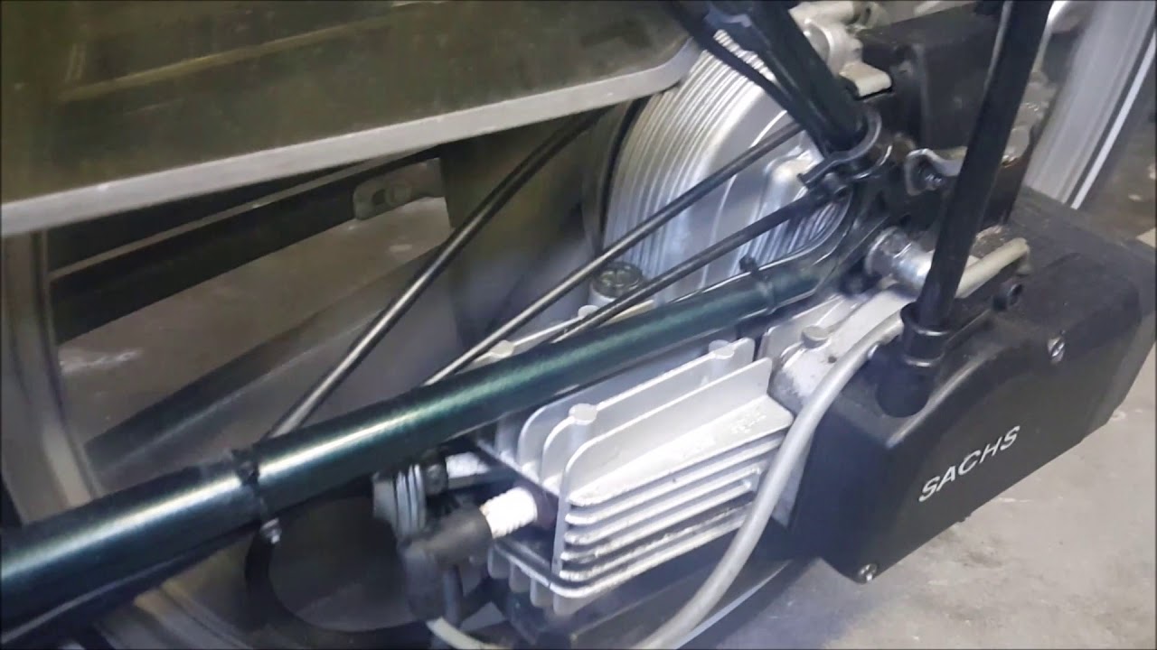 Spartamet Saxonette koude motor starten