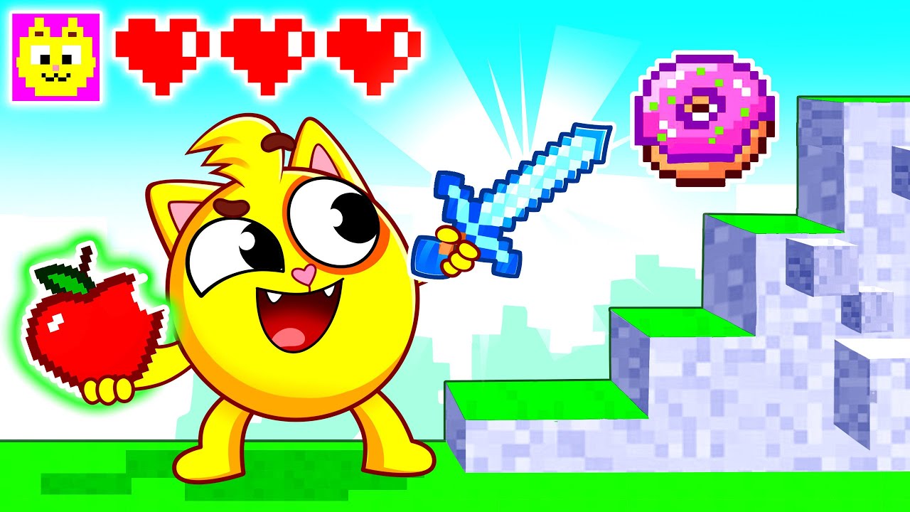 Yes Yes Fruits Song🍎🍏 Minecraft Game Adventures | Kids Songs🐱🐨🐰🦁And Nursery Rhymes by Baby Zoo