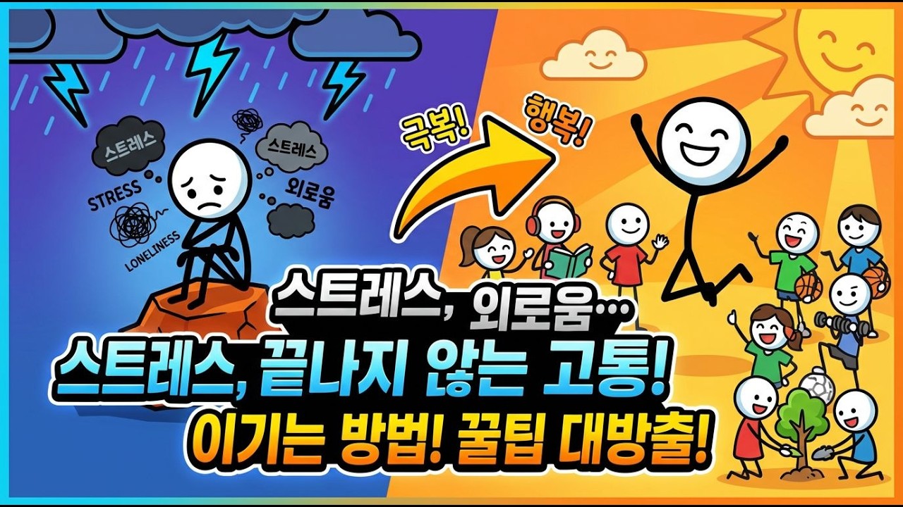 외로움과 스트레스, 당신은 얼마나 느끼고 있나요?#외로움 #스트레스 #인생지혜 #정신건강 #삶의지혜