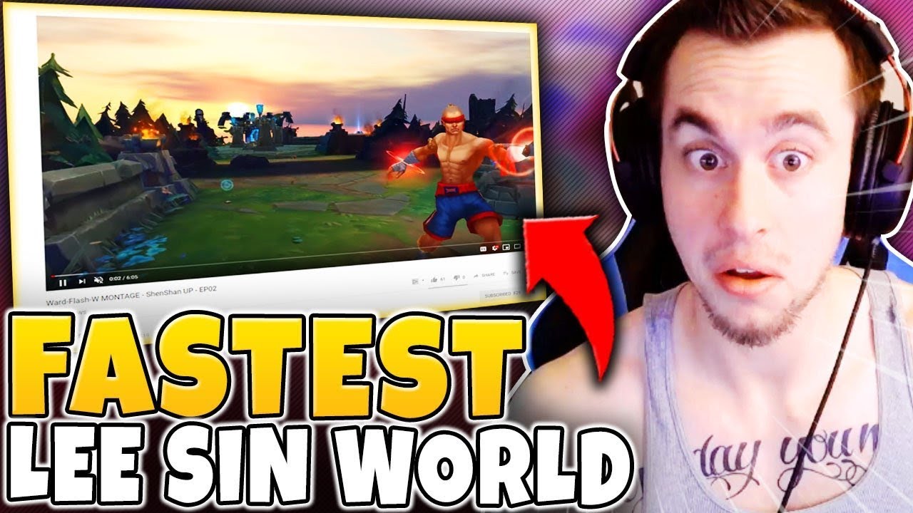 I HAVE FOUND THE FASTEST LEE SIN MAIN IN THE WORLD (RIDICULOUS PLAYS) - League of Legends