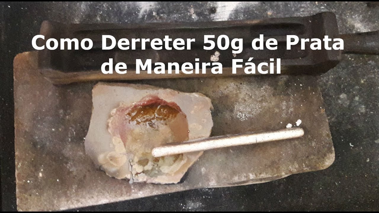Como Derreter 50g de Prata de Maneira Fácil