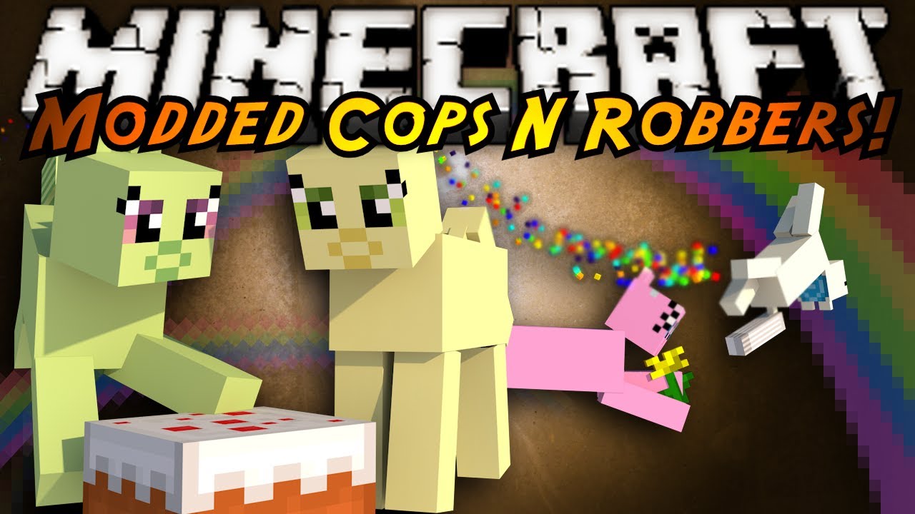 Minecraft Mini-Game : MODDED COPS N ROBBERS! MY LITTLE PONY!