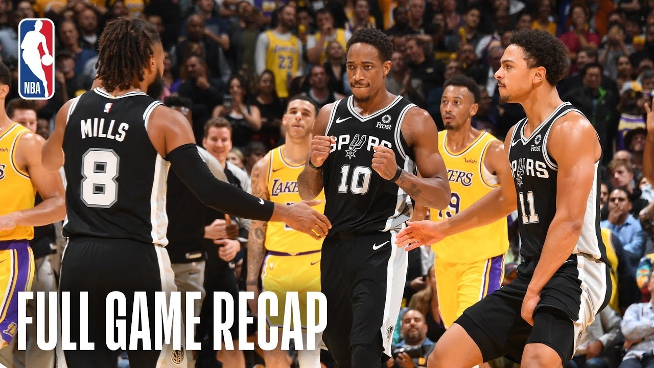 SPURS vs LAKERS | San Antonio & Los Angeles Go Down To The Wire | October 22, 2018