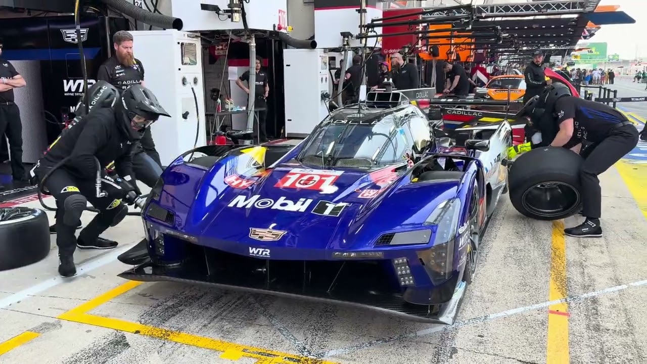 Pit stop practice, Cadillac V series R Wayne Taylor Racing 