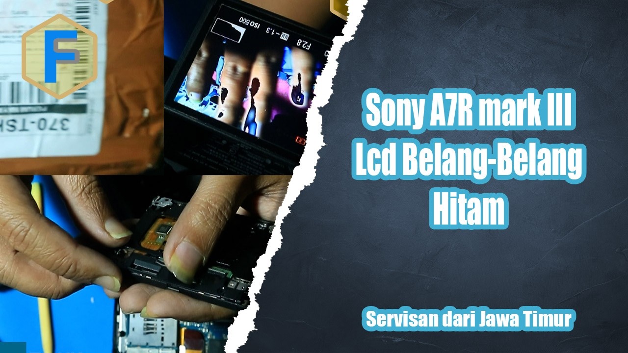 Sony A7R mark III display LCD belang belang hitam