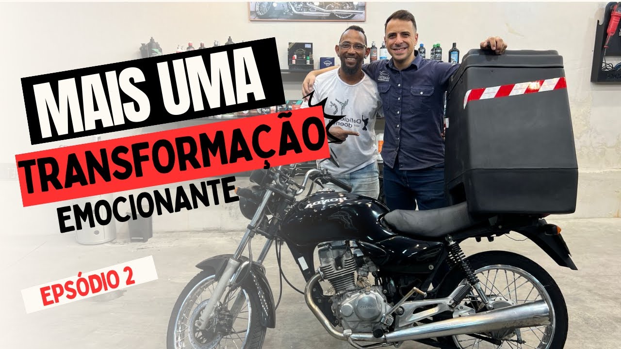 LAVANDO UMA MOTO QUE FAZ ENTREGA HÁ 15 ANOS