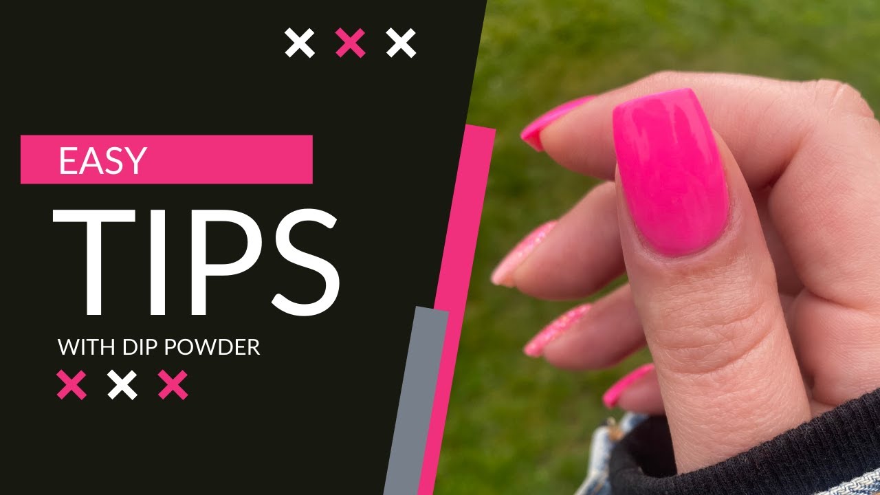 JUST THE TIP - How I do tips with dip powder nails