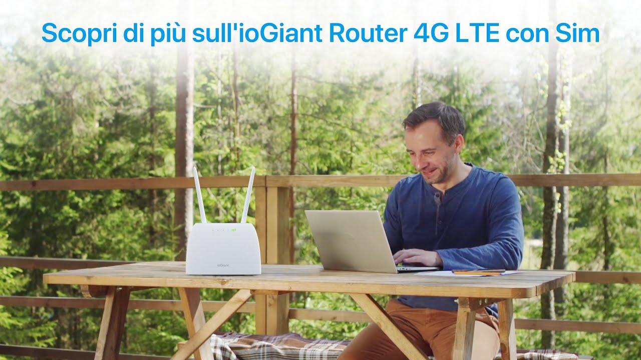 Scopri di più sull'ioGiant Router 4G LTE con Sim, AC1200 Wi-Fi Dual-Band, Senza configurazione