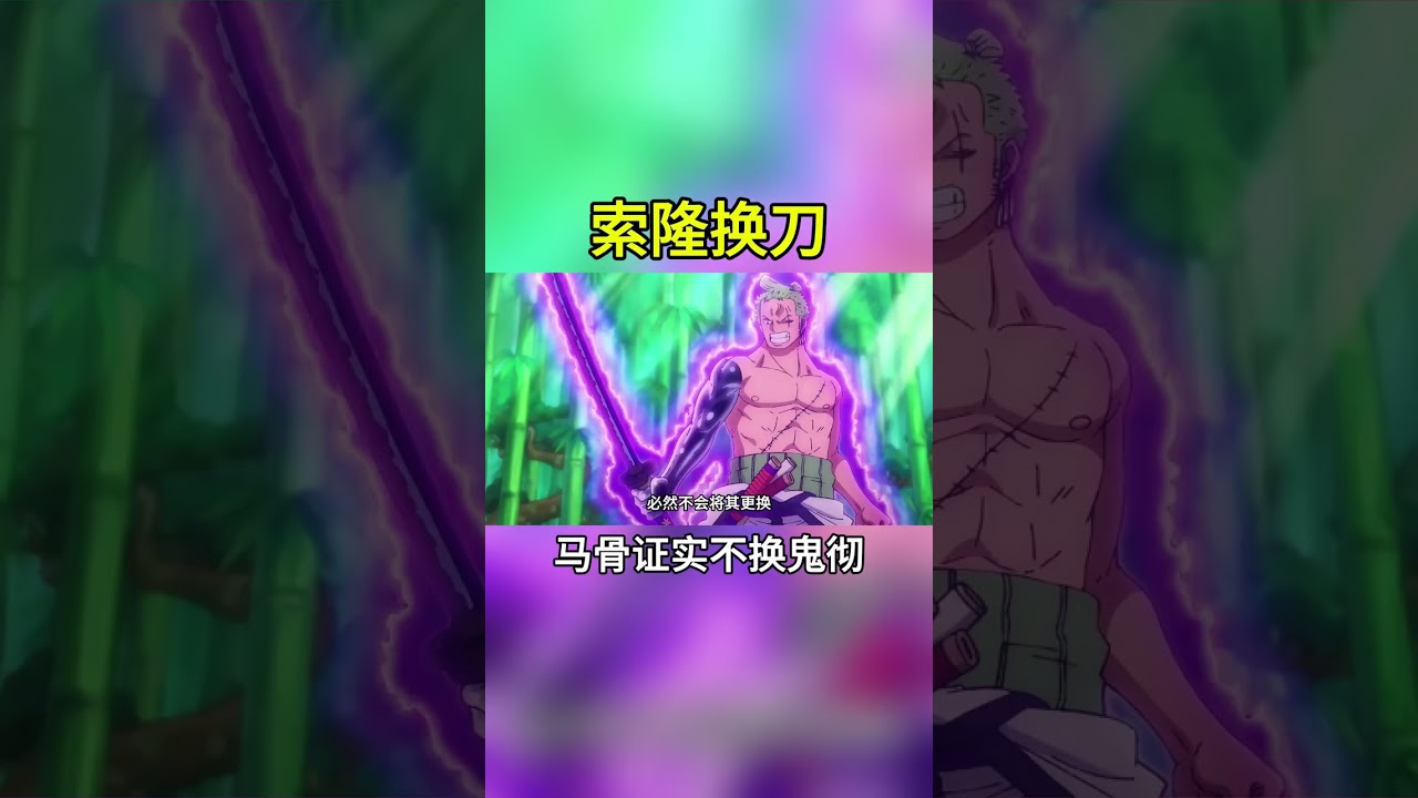 當五老星馬骨說出的這句話，確定索隆不會再更換佩刀了 #海賊王 #動漫推薦