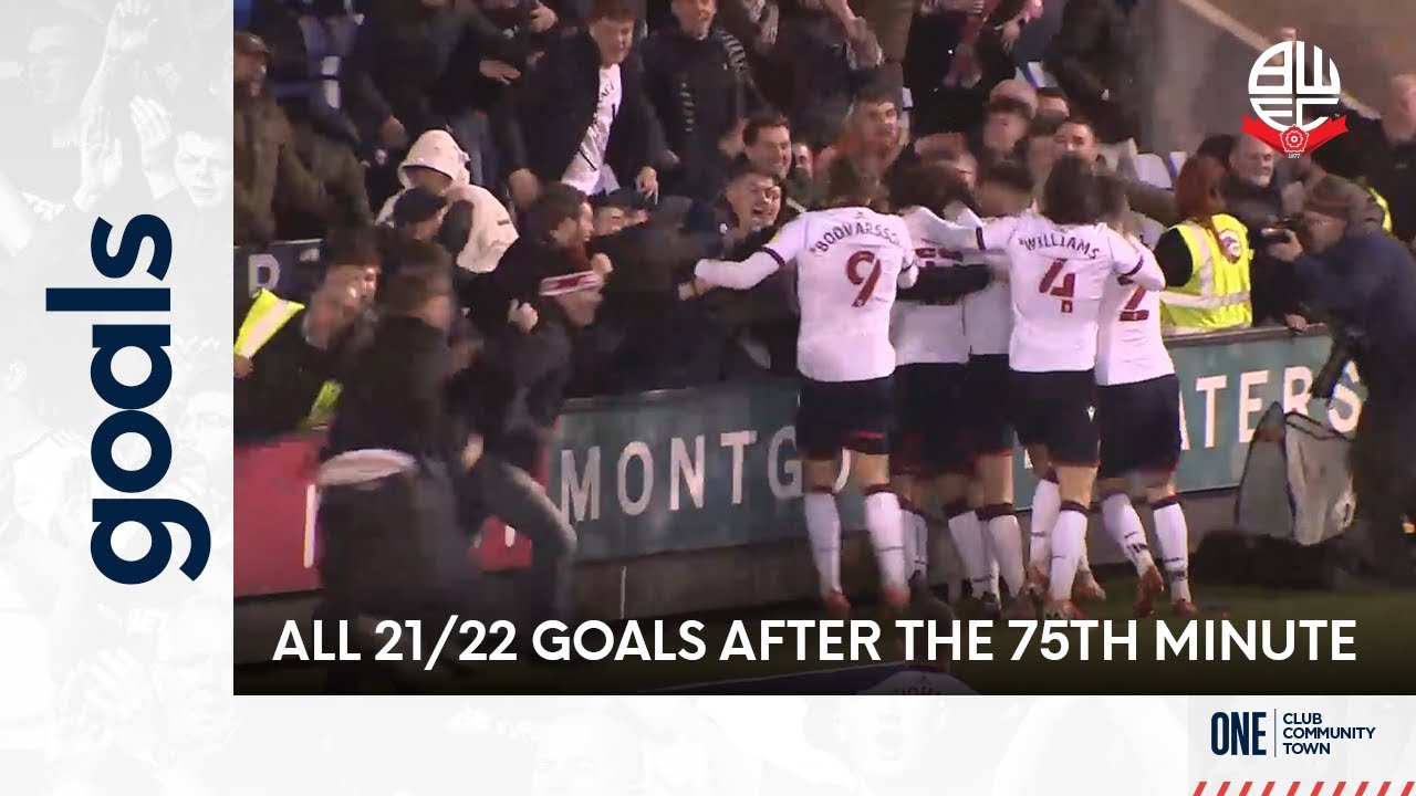 LATE GOALS | All of Wanderers' late goals from the 21/22 campaign
