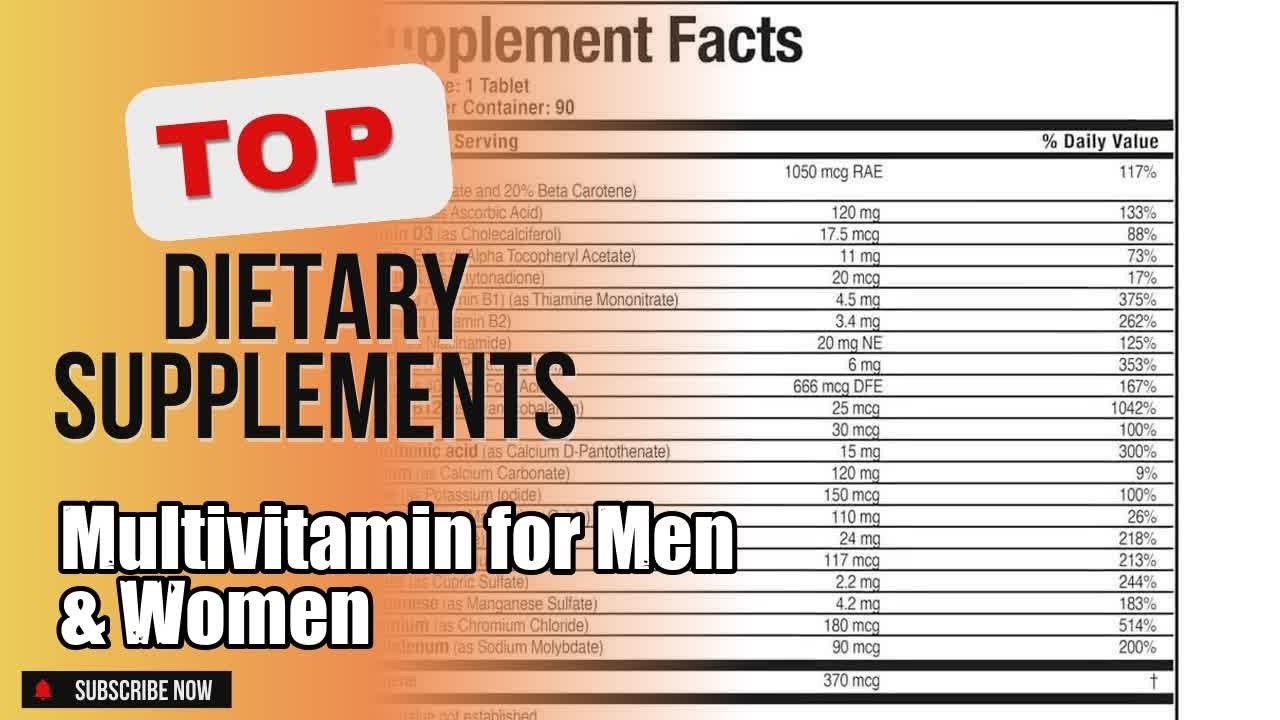 Top 10 Dietary Supplements about Multivitamin for Men & Women High-selling of NOW
