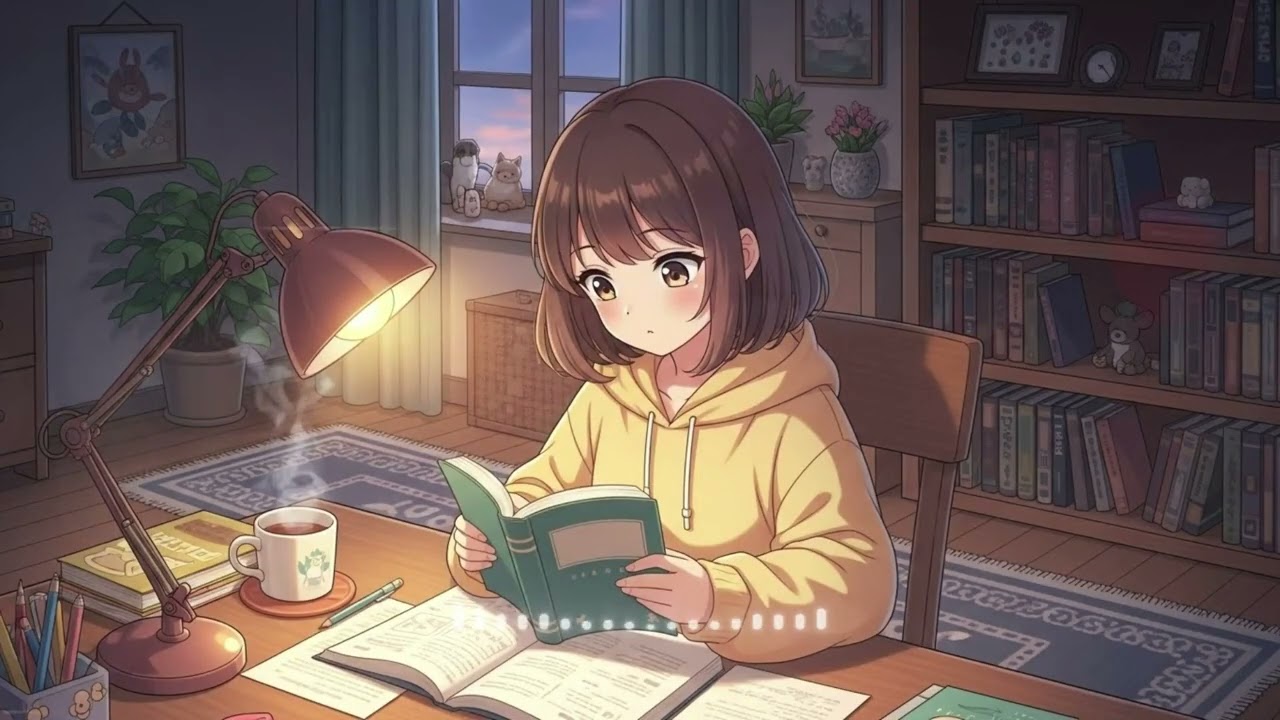 Lofi Study - Night Study Lofi Vibes ( 1 hour )