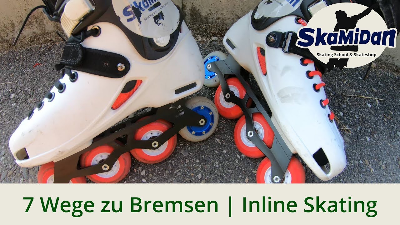 Skates: Endlich bremsen lernen // How To Brake And Stop - 7 Ways - Fitness Inline Basics #02