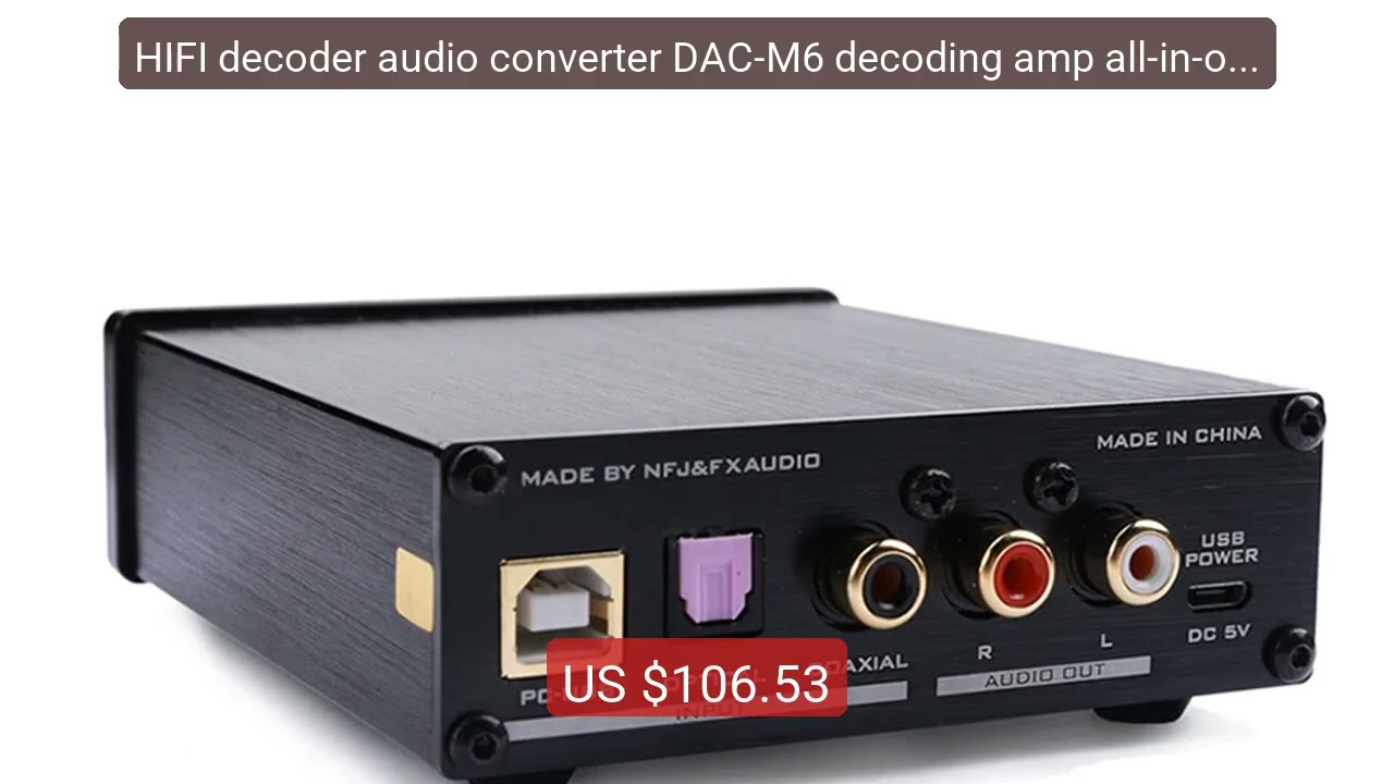 HIFI decoder audio converter DAC-M6 decoding amp all-in-one D... &mdash; Amazing Value 2026 | Must Have!