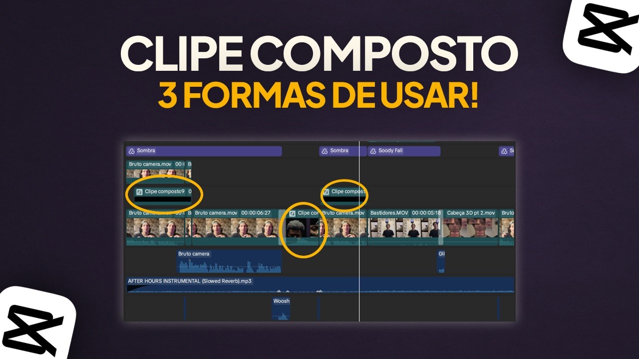 Como usar o CLIPE COMPOSTO no CapCut do Computador!