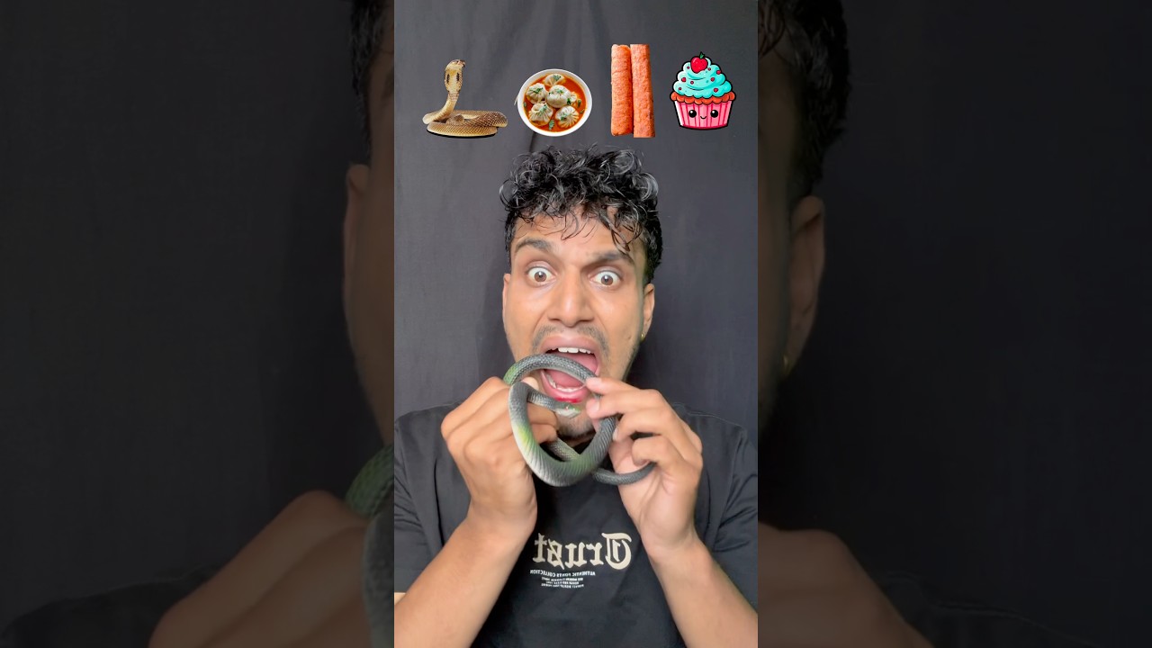 snake 🐍cake🧁momo🥟eating #asmr #funny #eatingchallenge #bikueating #mukbang #emojieating #bikram