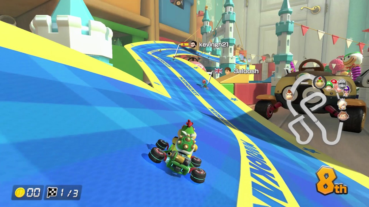 Mario Kart 8 Deluxe: Online VS Match #10 (GBA Ribbon Road) [1080 HD]