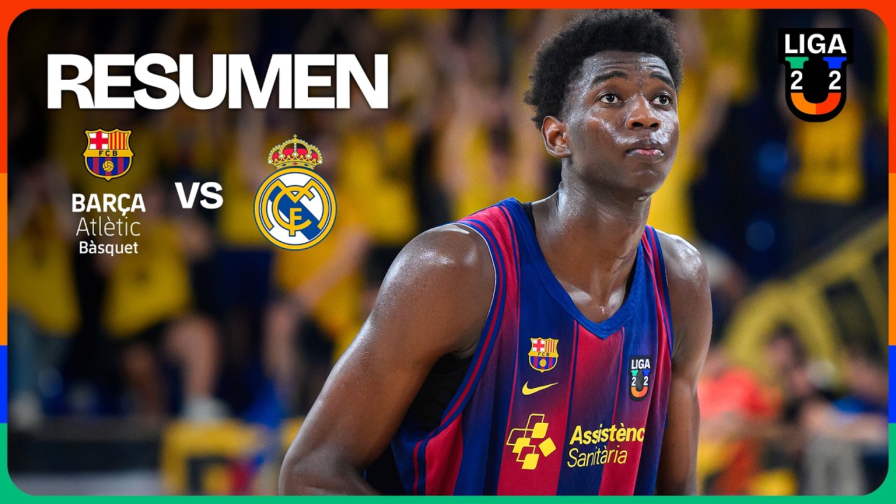 Barça Atlètic - Real Madrid RESUMEN U22 | Liga U 2025-26 Jornada 4