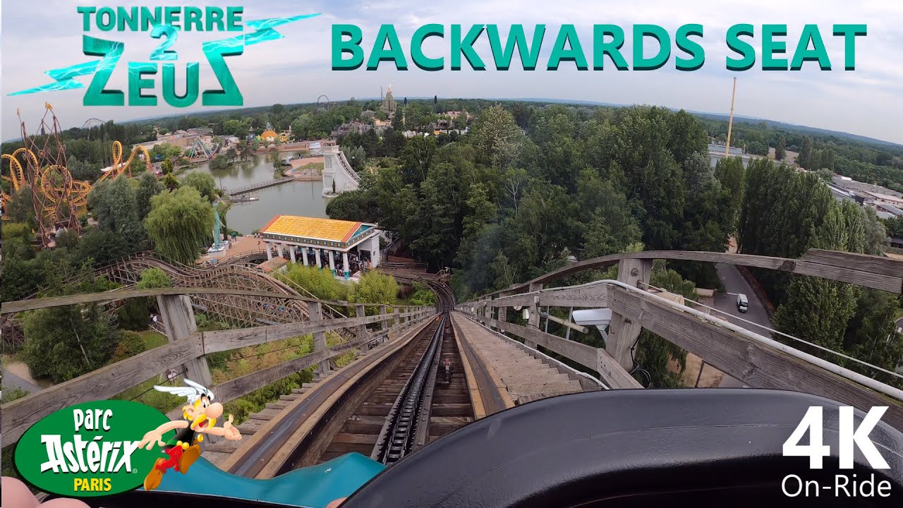 Tonnerre 2 Zeus - Backwards - 4K On-Ride - Parc Ast&eacute;rix - Gravitykraft Corporation/CCI - POV