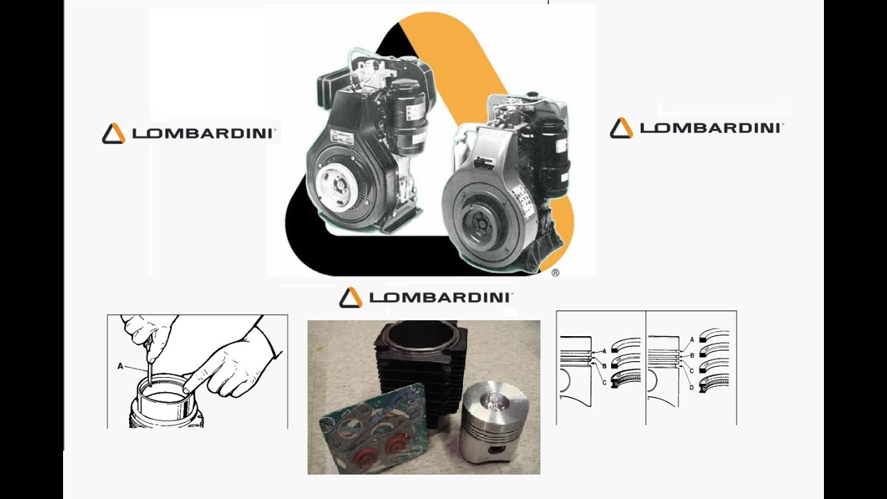Lombardini LDA100 — сегментация двигателя — замена сегментов и прокладок
