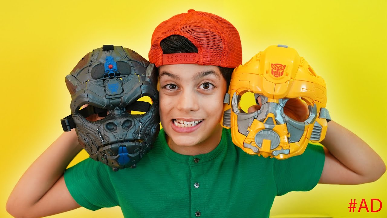 Jason Vlogs Imagination Adventure with the Transformers Masks!