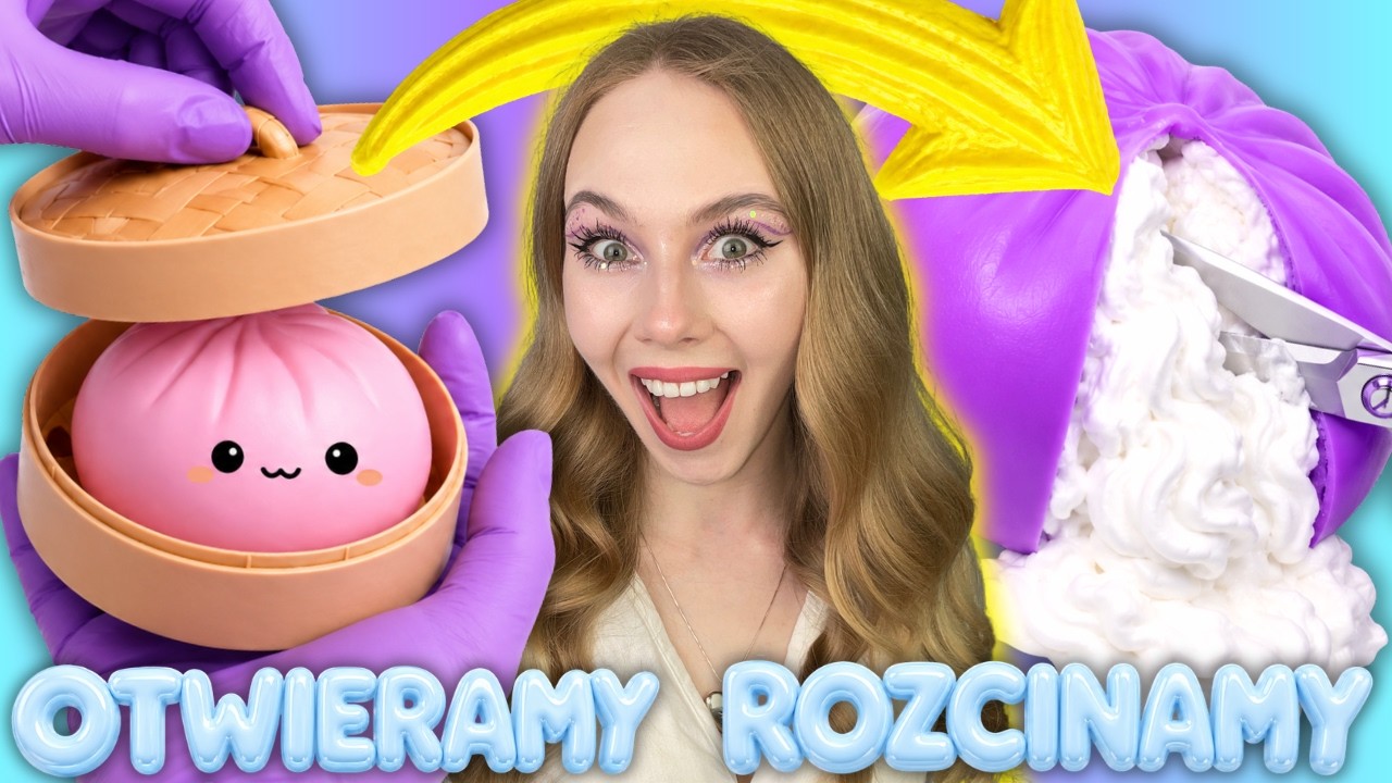 VIRALOWE pierożki squishy 🥟 | Otwieram & Rozcinam | Pattje