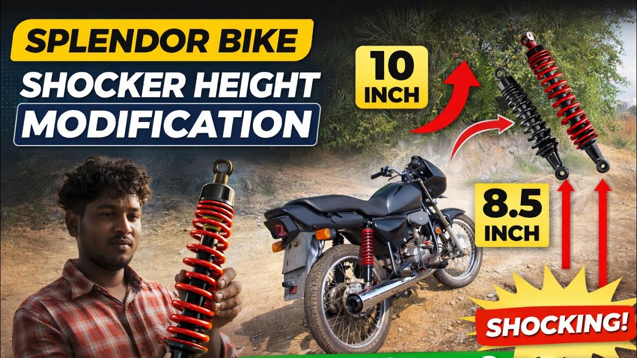 Splendour Bike Soccer Height Modification Karwa Liya 😱 | Full Power Look 👀 