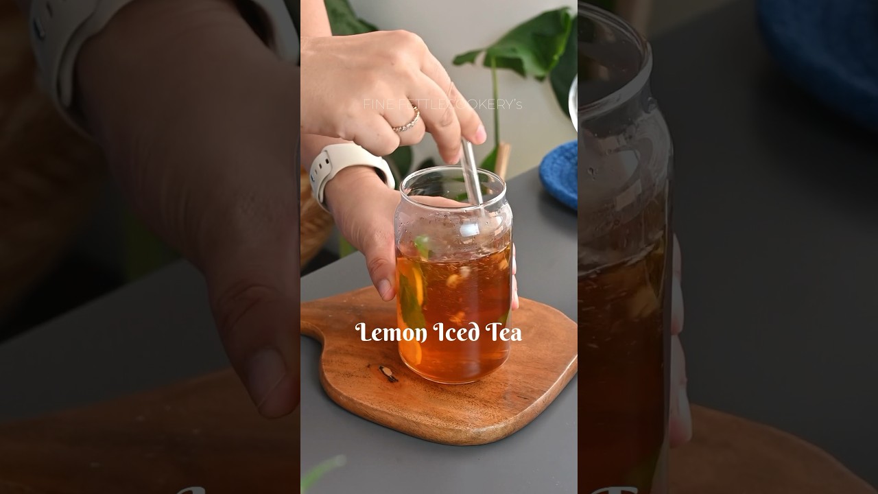 Lemon Iced Tea #asmrcooking #recipe #asmrfood #tea #drinks