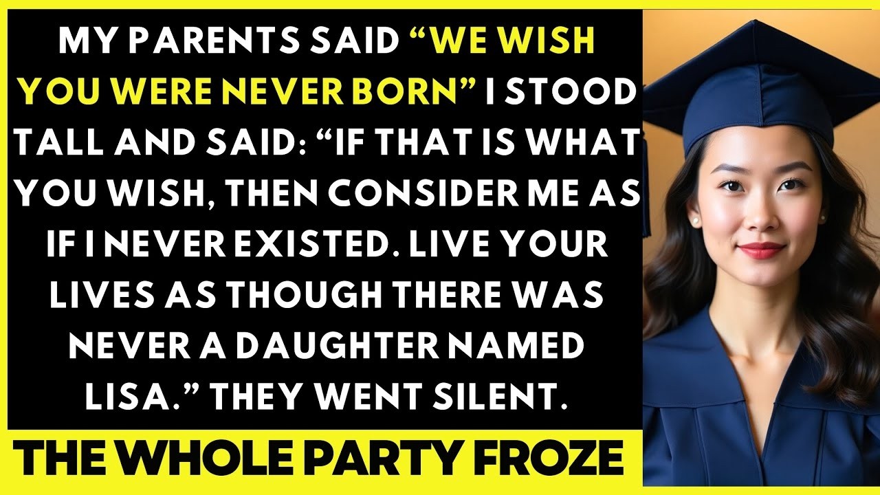 My Parents Said “We Wish You Were Never Born” at My Graduation Dinner — So I Did What Truly Shocked